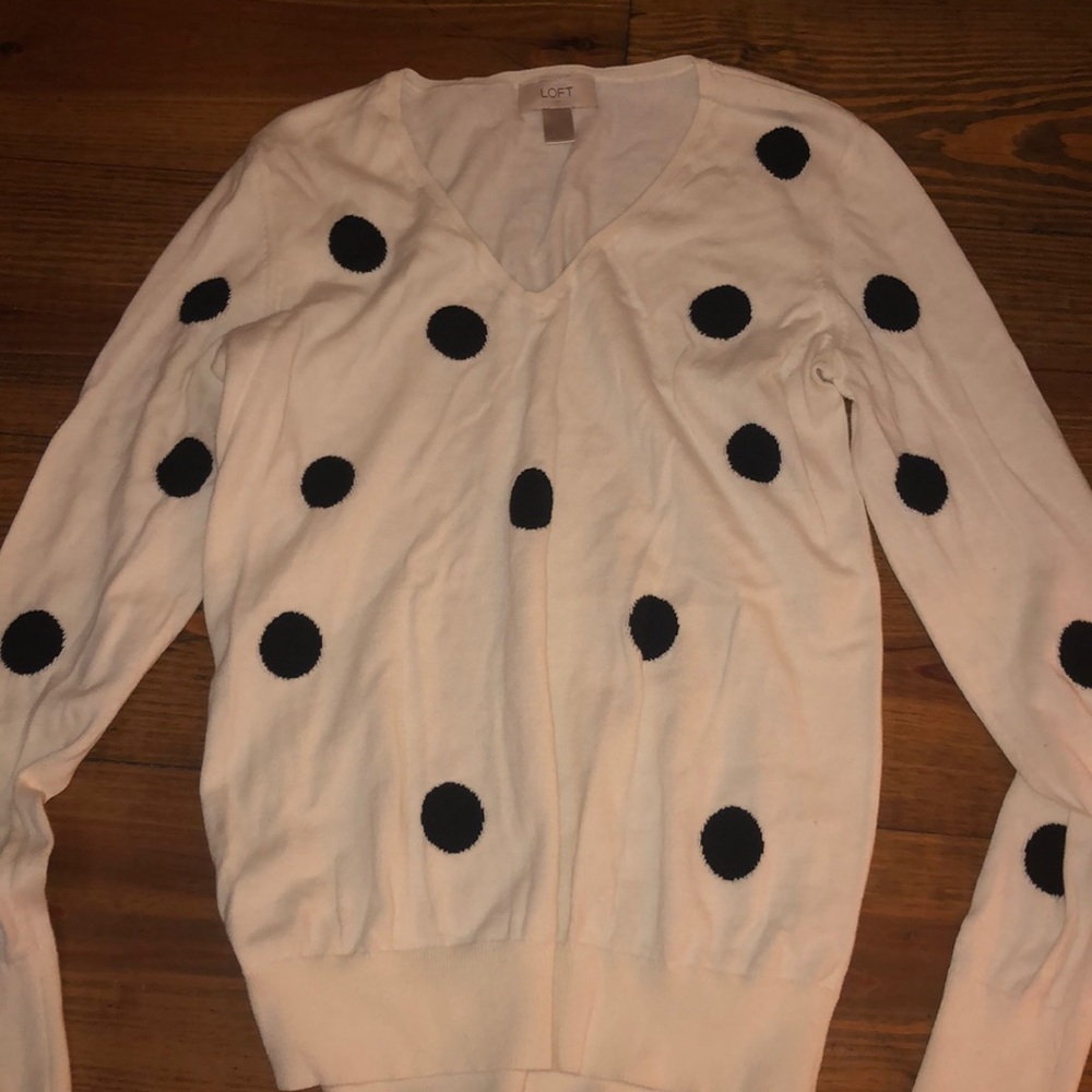 LOFT polka-dot sweater